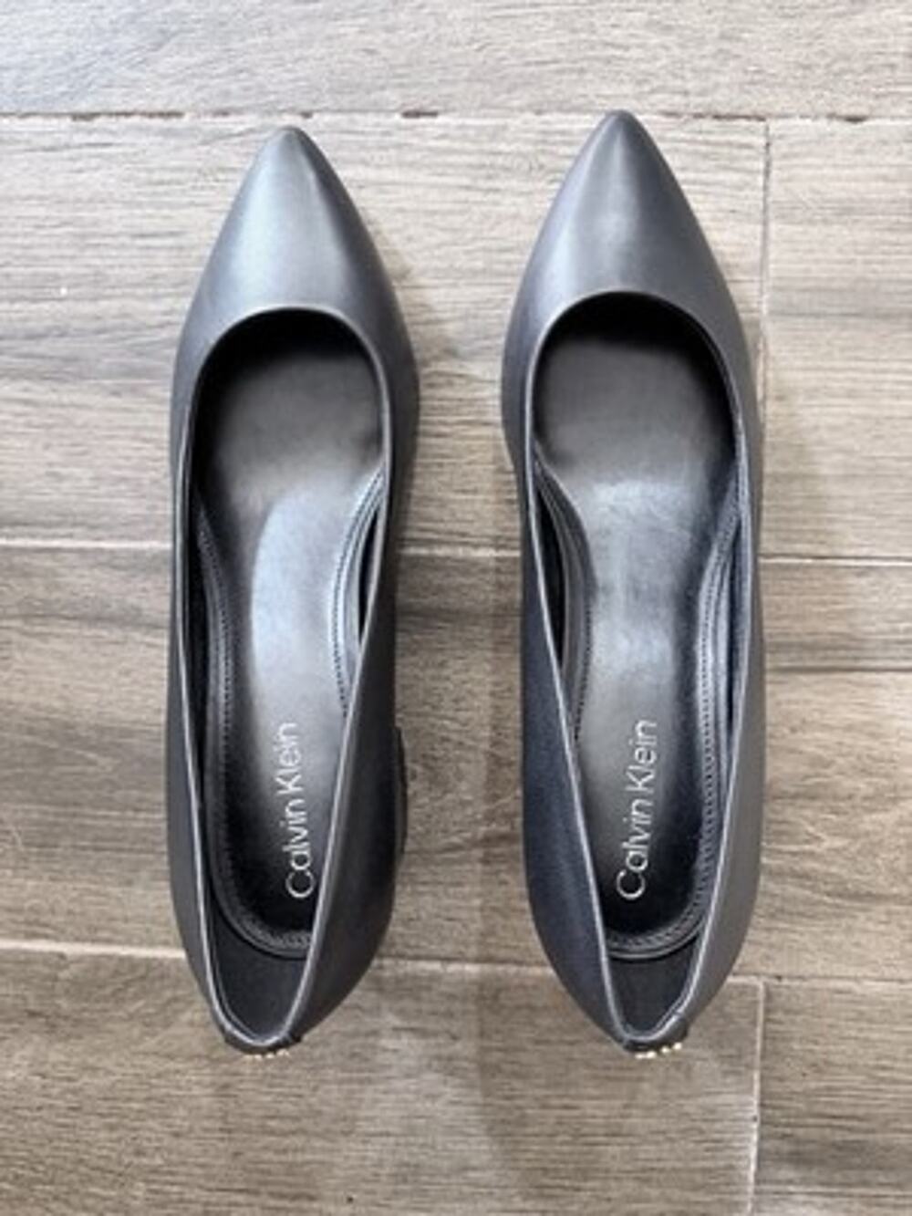 Calvin Klein Lenott Chunky Heal Pump Black Size 9M Brand New